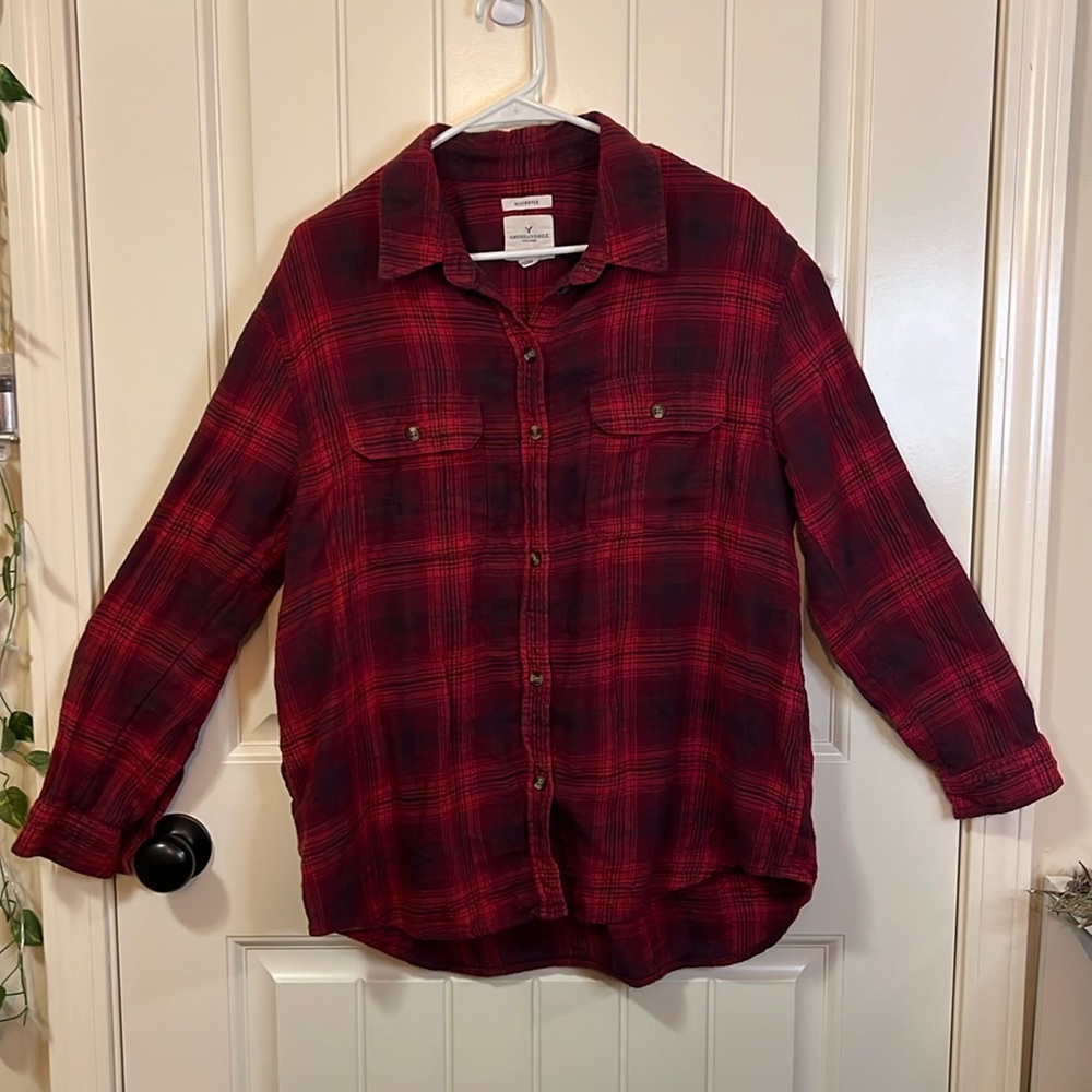 American Eagle Distressed Flannel (Women’s)